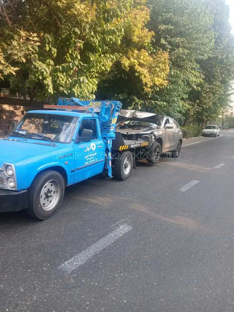 حمل خودرو تصادفی با خودروبر و جرثقیل در تهران