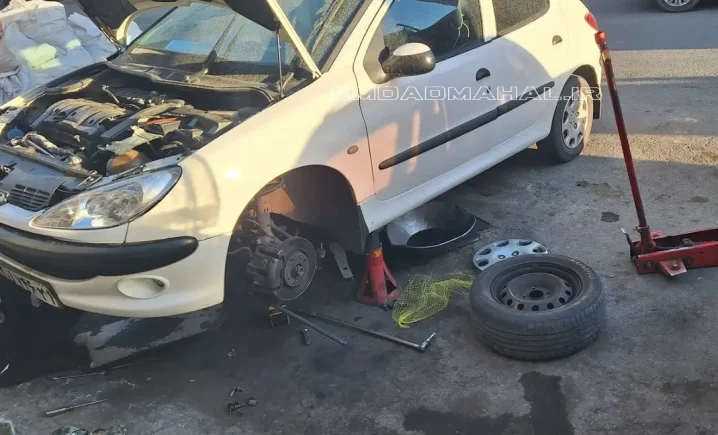 پنچرگیری سیار خودرو در شمال تهران در محل